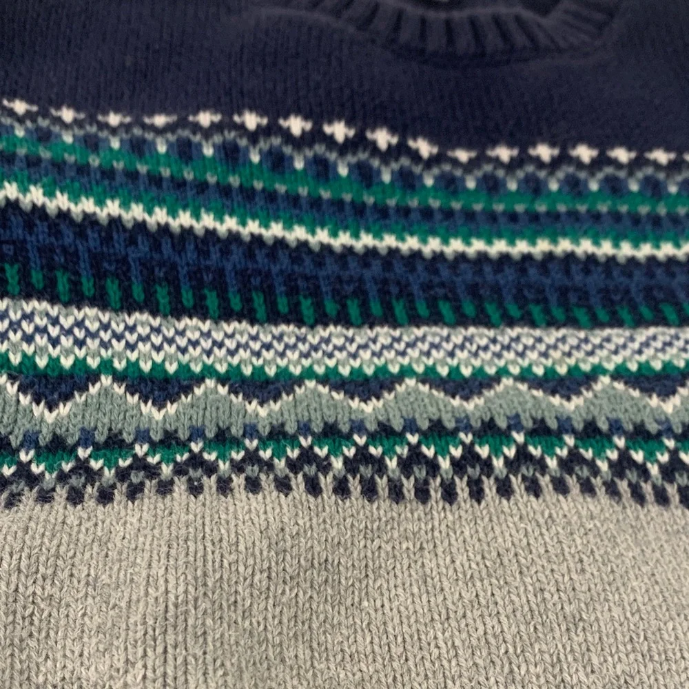 Janie and Jack Fair Isle Nordic Crewneck Pullover Sweater Size 5 Fall Winter
